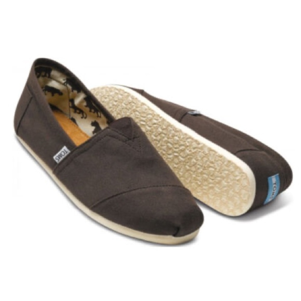 TOMS Classic Canvas (brown/chocolate) Men’s Size 12 slip-on